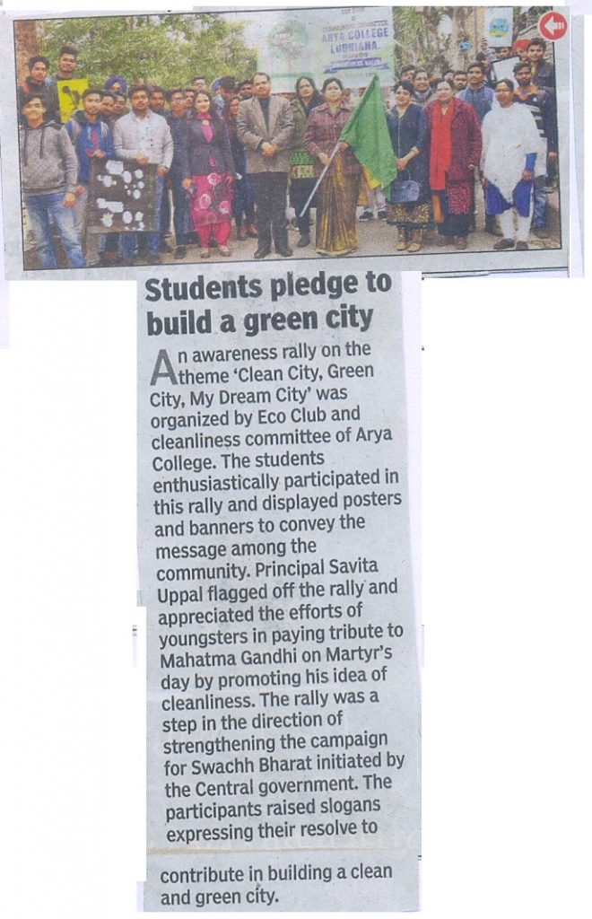 Students pledge to build a green city